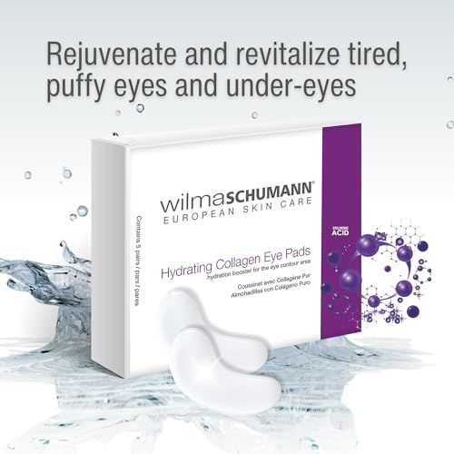 WILMA SCHUMANN Collagen Under Eye Patches, Dark Circle & Wrinkles Under Eye Mask, Pack of 10