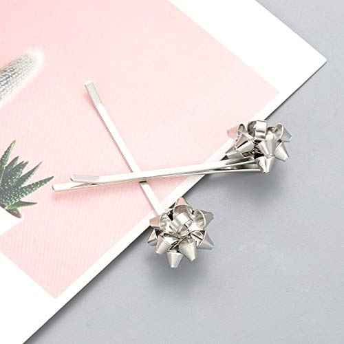Christmas Hair Clip for Women, Xmas Bow Hairpins Red Green Gold Bow Hair Clips Holiday Hair Accessory Christmas Festive Costume Jewelry Party Gifts