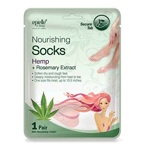 Epielle Relaxing & Nourishing Hand & Foot Masks for Dry, Overworked Skin, Self Care Gifts for Women, Spa Kit, Stocking Stuffers, Thanksgiving Essentials, 6 Moisturizing Gloves & 6 Moisturizing Socks