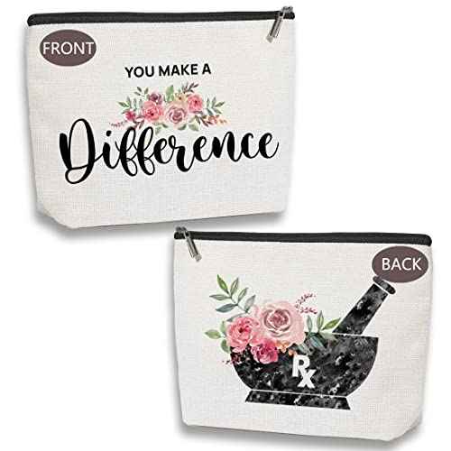 Pharmacist Gift For Women Pharmacist Graduation Gift Doctor Of Pharmacy Gift Makeup Bag Travel Toiletry Makeup Organizer Zipper Pouch
