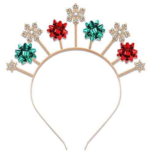 Christmas Headband for Women Crystal Reindeer Antlers Headbands Hairbands Holiday Party Gifts for Women Girls