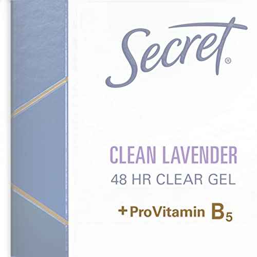 Secret Clinical Strength Clear Gel Antiperspirant and Deodorant, Clean Lavender, 1.6 oz (Pack of 12)