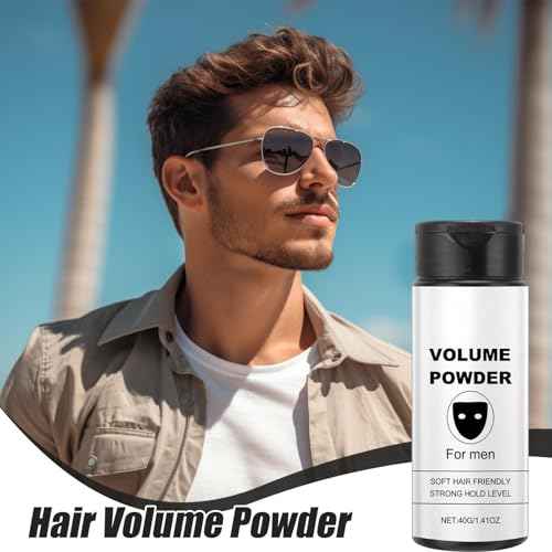 Hair Texture Powder For Men, Easy To Apply Natural Look Volumizing Texturizing Styling Powder, Hairstyle Instant Volume, Strong Hold