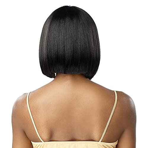 Sensationnel Butta Lace Wigs - Unit 22 Extra Wide 5 Inch Deep Parting Synthetic Preplucked Hairline Glueless Lacefront (1 JETBLACK)
