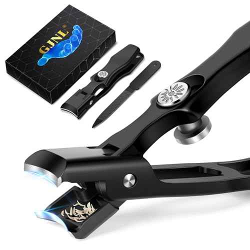 German Nail Clippers for Men with Catcher, Stocking Stuffers for Men Large Toenail Clippers for Thick Nails, Heavy Duty Ultra Anti-Splash Toe Nail Cutter, Christmas Xmas Presents Gifts for Adults
