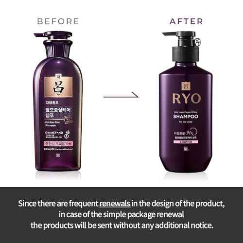 RYO Hair Strength Expert Care Shampoo For Normal&Dry Scalp, Moisturizing Dry Dead Skin Cells, Relieving Itchy and Smelly Scalp, Cleansing, Thickening and Growing For Thinning Hair, 13.53 Fl Oz.