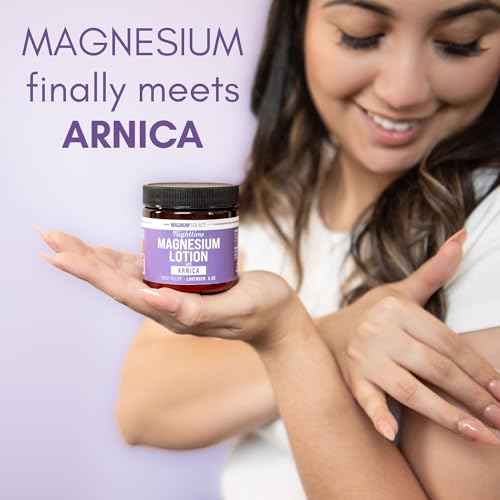 Magnum Solace Nighttime Magnesium Lotion with Arnica ? Soothing Relief & Relaxation, Highly Concentrated Magnesium for Muscles & Joints ? Apply to Legs or Feet Before Bed ? Skin-Friendly