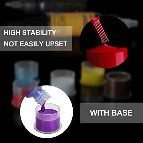 Disposable Ink Caps - Anghie 300PCS Ink Cups Mixed #11 Small #14 Medium #17 Large Tattoo Ink Cap with Base Pigment Cups Caps Microblading Ink Cups for Tattoo Machines Supplies (Mixed-300pcs)