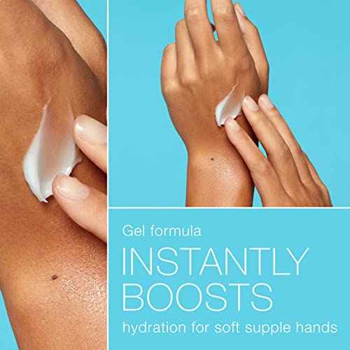 Neutrogena Hydro Boost Hydrating Hand Gel Cream with Hyaluronic Acid for Instantly Quenched, Soft & Supple Hands, Lightweight, Non-Greasy & Quick Absorbing Hand Lotion, Travel Size, 3 Oz