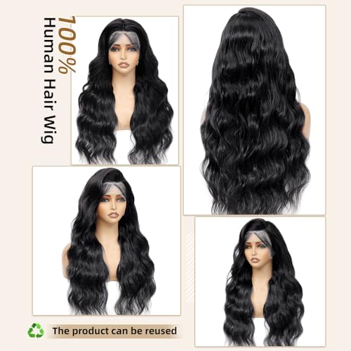 Body Wave Lace Front Wigs Human Hair Pre Plucked 200 Density HD Lace Frontal Wig With Baby Hair 13x6 Lace Front Wigs Natural Color Glueless Wigs 22 Inch