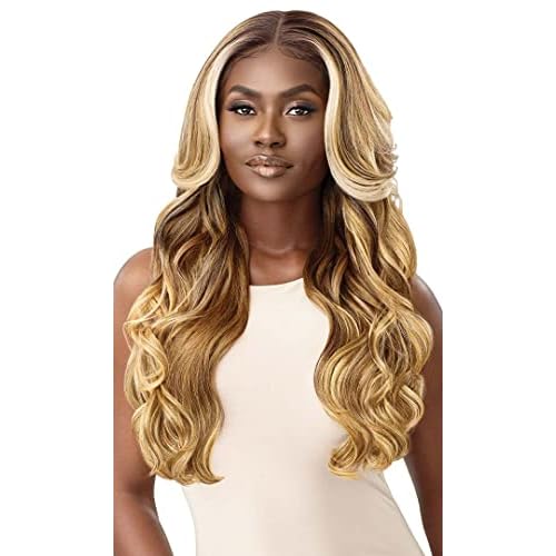 Outre Perfect Hairline Synthetic 13X6 HD Lace Front Wig - ETIENNE (Color:DRFF4/BTDTST)