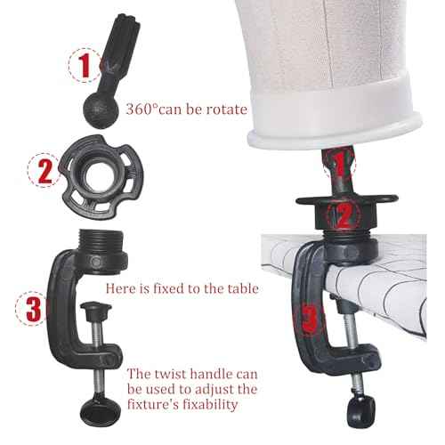 XTREND 21"-24" Canvas Block Mannequin Head for Making Weft/Wig/Hair Extension, Display Styling Mannequin With Wig Stand Set, Manikin Canvas Hair Accessories 22 Inch