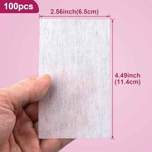100pcs Perm End Papers, Breathable Hair Perm Wrapping Paper for Rollers, Thickened Disposable High Temp Resistant Curling Papers for Salon, Home Hair Styling