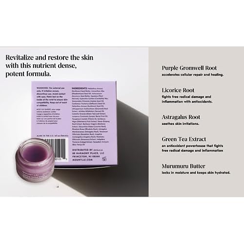 Mount Lai Calming Herbal Repair Serum Concentrate Balm, Calming Herbal Repair Balm for Gua Sha, Support Cellular Repair, Soothes & Rejuvenates Skin, 1 oz, Ideal for Daily Skin Care & Relaxation