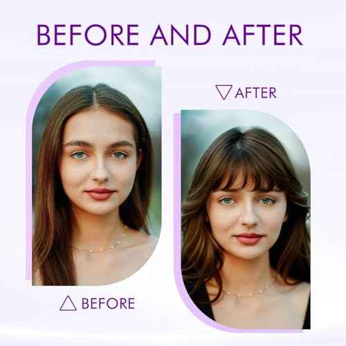 Clip in Bangs 100% Real Human Hair Extensions Wispy Natural Black Fake Bangs Hair Clip on bangs for women Fringe with Temples Hairpieces Faux Bangs for Daily Wear