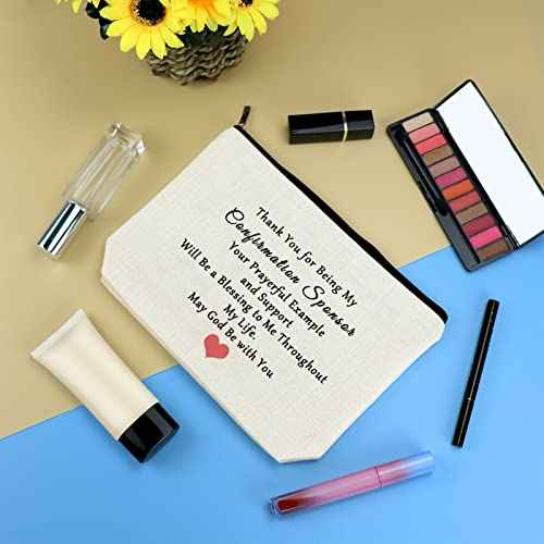 Sponsor Gift Makeup Bag Confirmation Sponsor Gifts for Women Sponsor Thank You Gift Appreciation Gifts Cosmetic Bag AA Sponsor Gift NA Addiction Recovery Gift Birthday Thanksgiving Gift for Sponsor