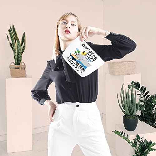 GJTIM Cruise Travel Gift Cruise Squad Trip Gift Cruise Team Makeup Bag Gift for Family Cruise (Train You Bag)