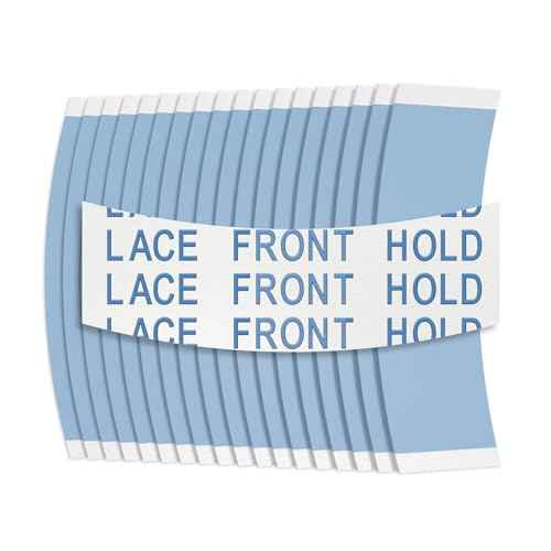 Sunshine Tape Premium Blue Liner Lace Front Hold Wig Tape | 108 Pieces | Double Sided Hair Strips for Toupee | Strong Waterproof Hold | Made in USA (108, Back Curve)