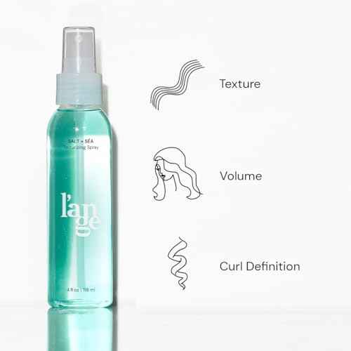 L'ANGE HAIR Sea Salt Texturizing Spray For Effortless Beachy Waves & Volume | Mineral-infused Sea Salt Hair Spray For Touchable Hold & Long-lasting Shine | Fresh, Lightly Tropical Scent | 4 Fl Oz