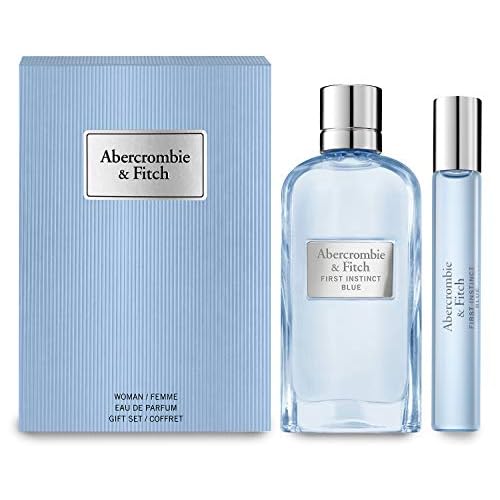 ABERCROMBIE & FITCH First Instinct Blue by Abercrombie & Fitch, EAU DE Parfum Spray 3.4 OZ & EAU DE Parfum .5 OZ MINI