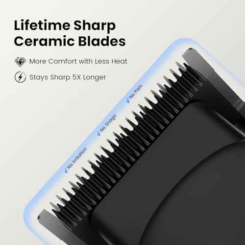 Yineel Hair Clippers for Men, Professional Cordless Clippers & Trimmer Set, Super Quiet, Clippers for Hair Cutting Kit with LED Display, Gift for Men Women Barber Kid