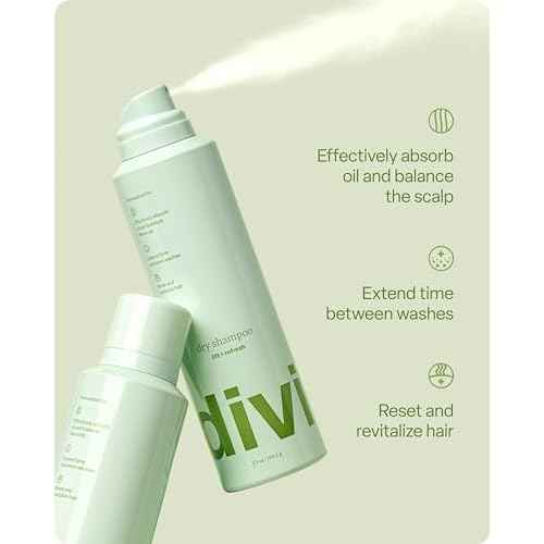 Divi Dry Shampoo Spray for Women - Formulated to Absorb Oil, Balance the Scalp and Extend Time Between Washes - Free of Benzene, Butane, Propane and Talc