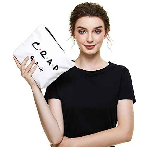 Funny gift Friend makeup bag, Best friend Cosmetic Bag, Friends Theme Natural Reusable Eco-Friendly Makeup Bag Gifts, for Women Men Best Friends Birthday Christmas Gift