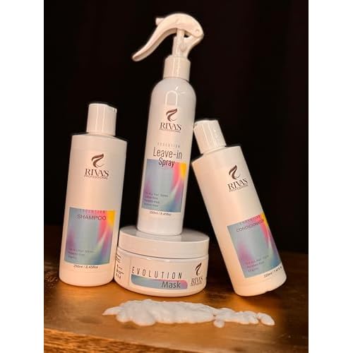 Riva's Professional (Evolution Kit Shampoo, Mask, Conditioner and Leave-in Spray