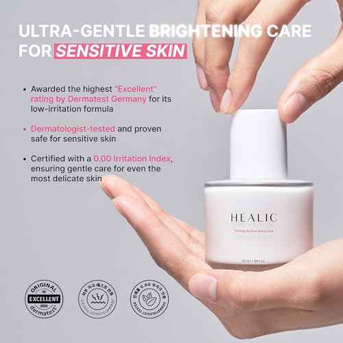 Toning Active Ampoule?Brightening, Hydrating&Soothing with Tranexamic Acid, Niacinamide&Hyaluronic Acid, Dark Spot Correction, Gentle for Sensitive Skin, Korean Skin Care, 50ml/1.69 fl.oz