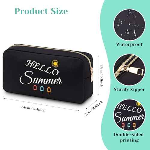Summer Gifts for Women Makeup Bag Beach Summer Travel Gifts for Women Summer Decor Beach Bag Summer Lover Gift Cosmetic Bag Beach Vacation Essentials Summer Gifts for Women Beach Lover