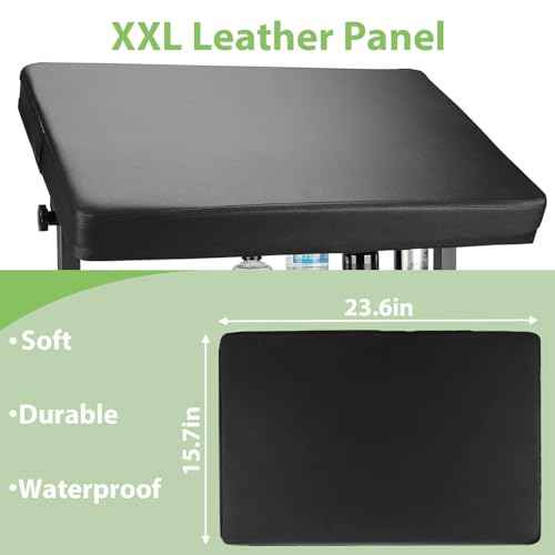 XL Tattoo Arm Rest and Legrest Stand 360¡ÆAdjustable Armrest Foldable Legrest Leather Pad Thick Sponge Stable Base for Tattoo Studio Tattoo Artists