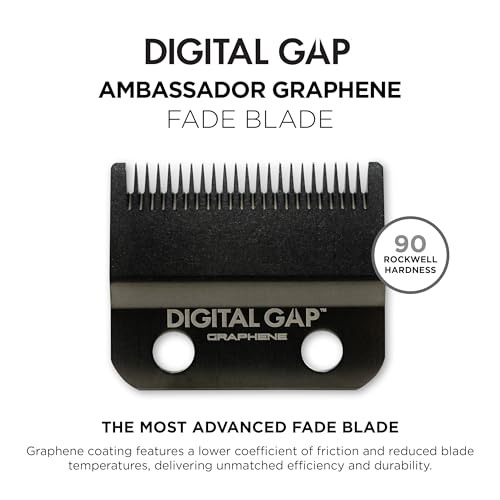 COCCO Digital Gap Ambassador Graphene Fade Clipper Blade, ADGCF-G Replacement Blade Designed for Hyper Veloce Pro, Veloce Pro and Pro BLDC Clippers
