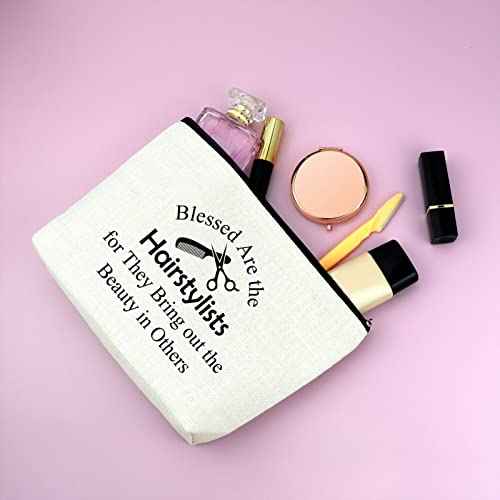 Mxrymvu Hairdresser Gifts Hair Stylist Gifts Makeup Bag Cosmetology Graduation Gift Hair Dresser Gift Cosmetic Bag Appreciation Thank You Christmas Birthday Present for Barbers Travel Makeup Pouch