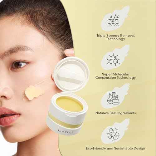 Kimtrue 3rd Generation Meltaway Cleansing Balm - Makeup Remover Balm for All Skin Types - Gently Meltaway Mascara, Eyeliner and Makeup - Oil Face Cleanser - Hydrating, Fragrance-Free - 3.38 oz