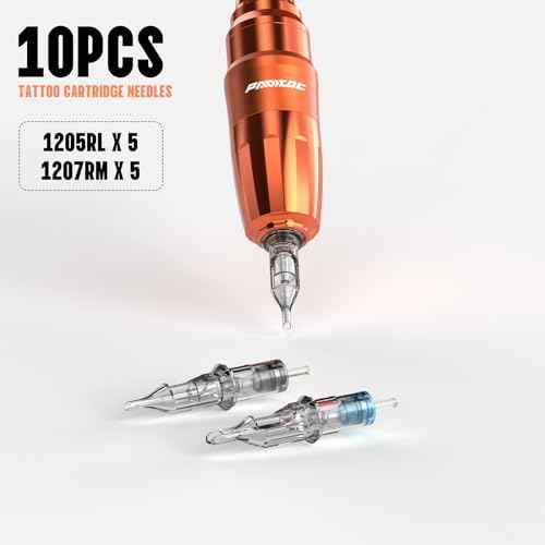 Padieoe Tattoo Gun Dotwork Tattoo Kit Wireless Tattoo Machine Kit with 1500mAh Capacity Battery Tattoo Power Supply Rotary Tattoo Practice Pen for Beginners