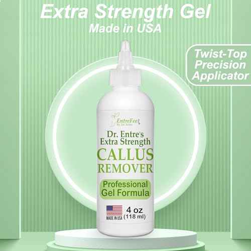 Dr. Entre's Callus Remover Gel: Extra Strength Callus Remover for Feet, Foot Callus Remover, Foot Care, Pedicure Tools Supplies, Dead Skin Remover, 4 oz