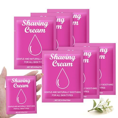 Womens Shaving Cream Bulk Travel,0.53oz Shave Gel for Women,Care Dry Skin Womens Shave Gel for Travel Guests (Jasmine,Pack of 200)