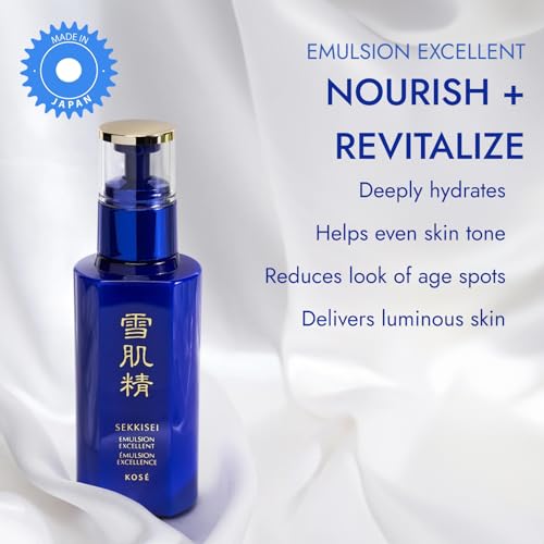 SEKKISEI Emulsion Excellent Facial Serum Moisturizer, 4.7 Ounce (140 mL)