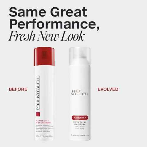Paul Mitchell Super Clean Hairspray, Fast Drying, Adds Texture + Flexible Hold, For All Hair Types, 9.5 oz
