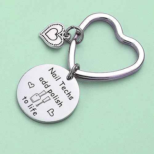 Nail Tech Gifts For Women Beautician Keychain Jewelry Nail Stylist Gift Nail Technician Keychain