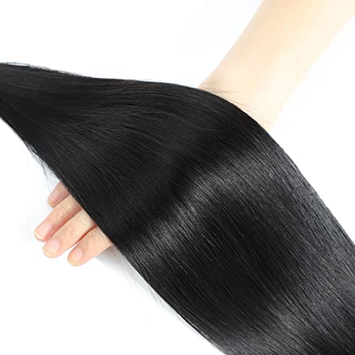 Straight Bundles Human Hair 20 22 24 Inch 3 Bundles 100% Unprocessed Brazilian Virgin Human Hair Straight Weave Bundles Natural Color