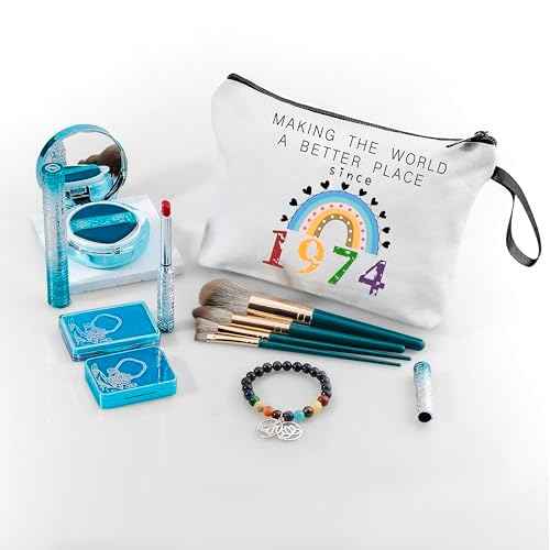 50th Birthday Gift for Her - Cosmetic Bag, Perfect for Mothers & Grandmas
