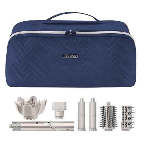 Leudes Hair Tools Travel Bag for Shark Flexstyle Portable Shark Hair Air Wrap Dryer Case (Navy Blue)