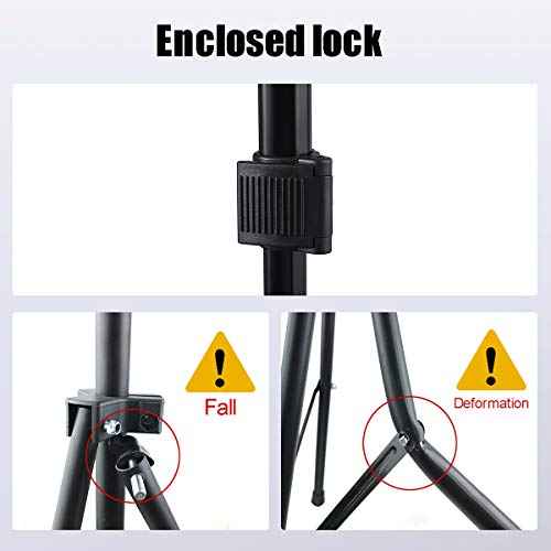 Wig Stand Tripod with Non-Slip Base Adjustable Mannequin Head Stand with Hook Heavy Duty Manikin Head Tripod