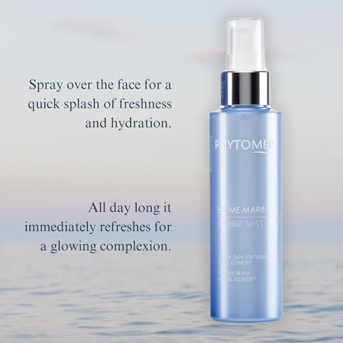 PHYTOMER Marine Mist Scented Face & Body Spray (3.3 fl oz) | Refreshing Facial Spray for Quick Hydration Boost | Daily Complexion Prep, Makeup Setting Mist