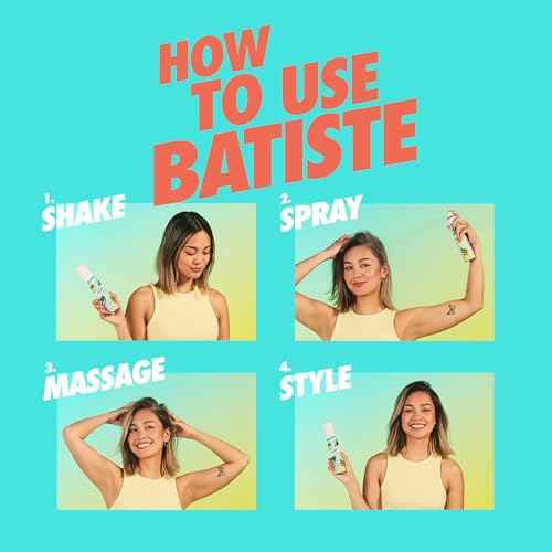 Batiste Dry Shampoo, Bare Fragrance, Refresh Hair and Absorb Oil Between Washes, Waterless Shampoo for Added Hair Texture and Body, 5.71 oz