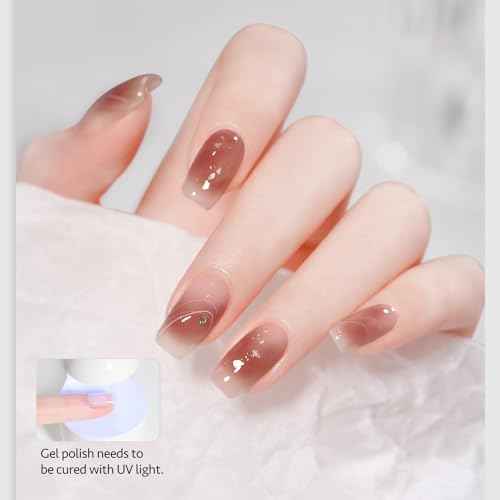 GAOY Nail Blooming Gel, 16ml Clear Blooming Gel Polish, Spreading Effects Soak Off UV Light Cure for Nail Art DIY
