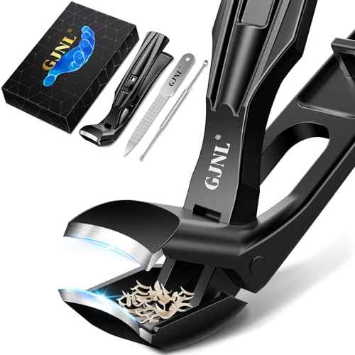 Toenail Clippers for Thick Toenails, Stocking Stuffers 2025 Gifts for Men Women, Angled Head Large Toe Nail Clippers with Wide Jaw Opening, Christmas Xmas Presents Gifts for Adults