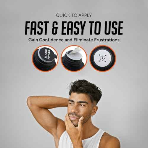 Kami Hair Texture Powder for Men - Strong Hold & Volume Powder - Texturizing Hair Product for Men¡¯s Styling, Matte Finish, All-Day Hold for Thick Hair