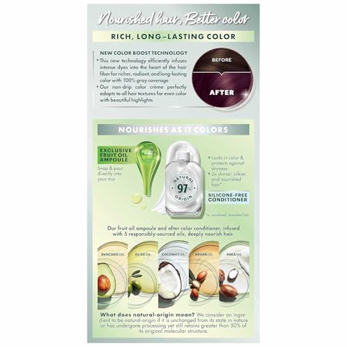 Garnier Nutrisse Haircolor - 42 Black Cherry (Deep Burgundy) 1 Each (Pack of 4)